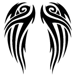 Tribal angel wings