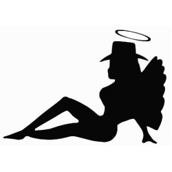 Cowgirl trucker angel 1