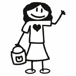 Girl with purse