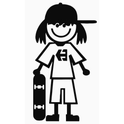 Girl skateboard