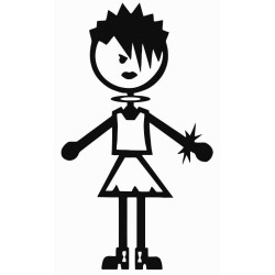 Girl dressed up