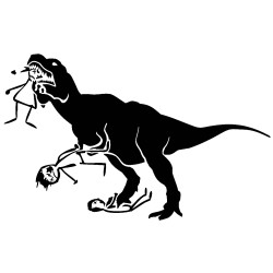 T-rex eating family