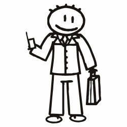 Dad briefcase and cell