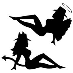 Cowgirl angel / devil