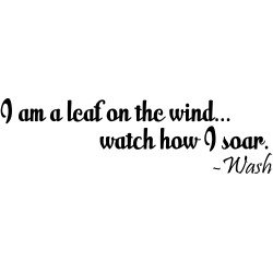 I am a leaf on the