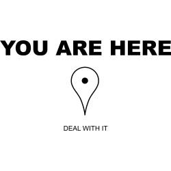 You are here - deal with it