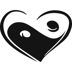 Heart ying yang