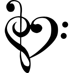 g clef and treble heart