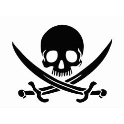 Skull and crossed swords
