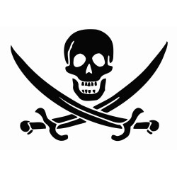 Skull and crossed swords 2