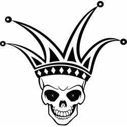 Skull jester hat