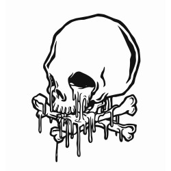 Skull and crossbones melty