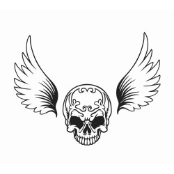 Skull with wings 2